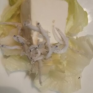 しらすと豆腐のサラダ